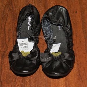 NWT Disney Parks Bk Ballerina Flats Bling Mickey 6